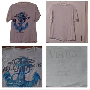 💙🌺Men's White Graphic T-Shirt